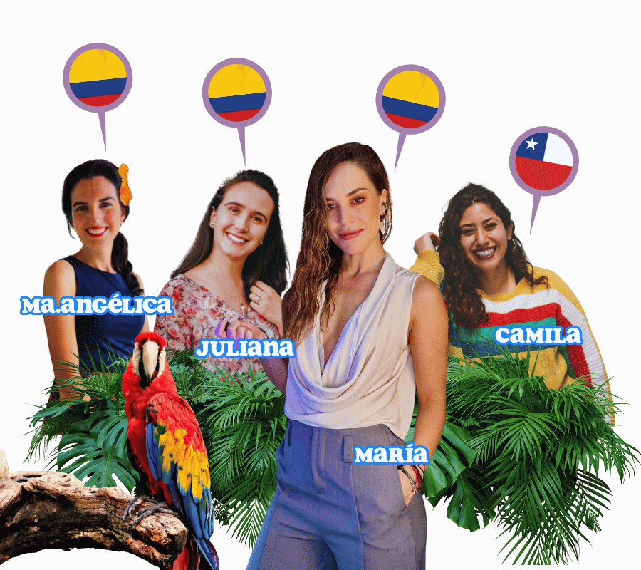 Profesoras de español con maria