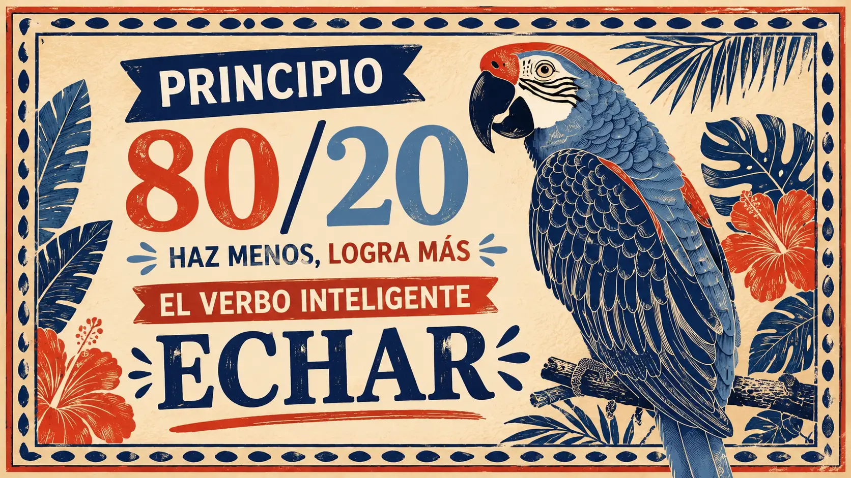 principio 80/20 para aprender español